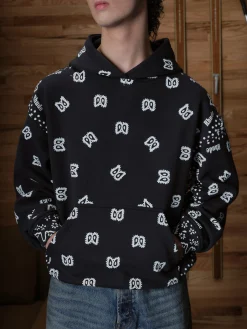 BANDANA PRINT HOODIE