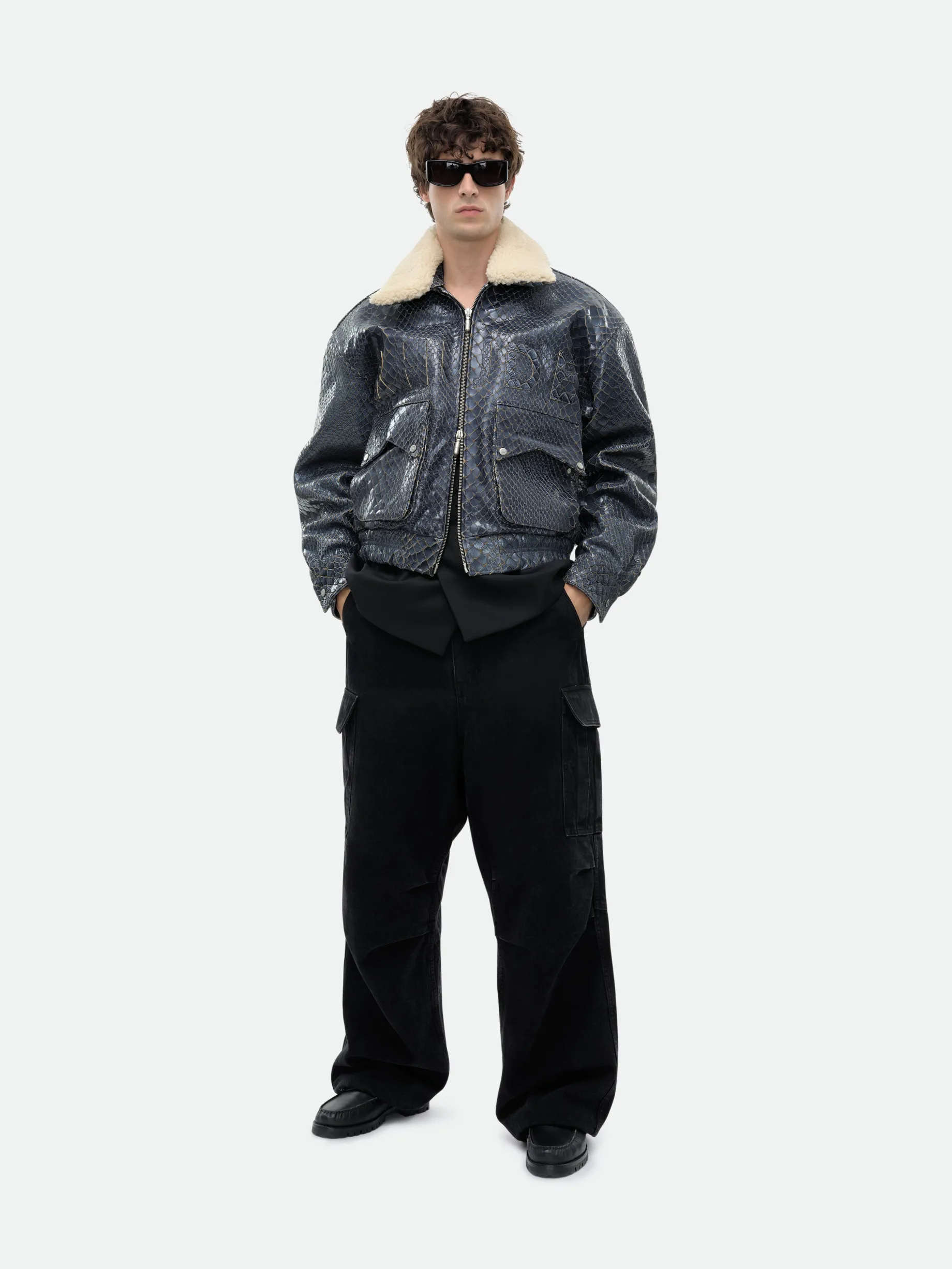 BLUE CROCODILE PILOT JACKET