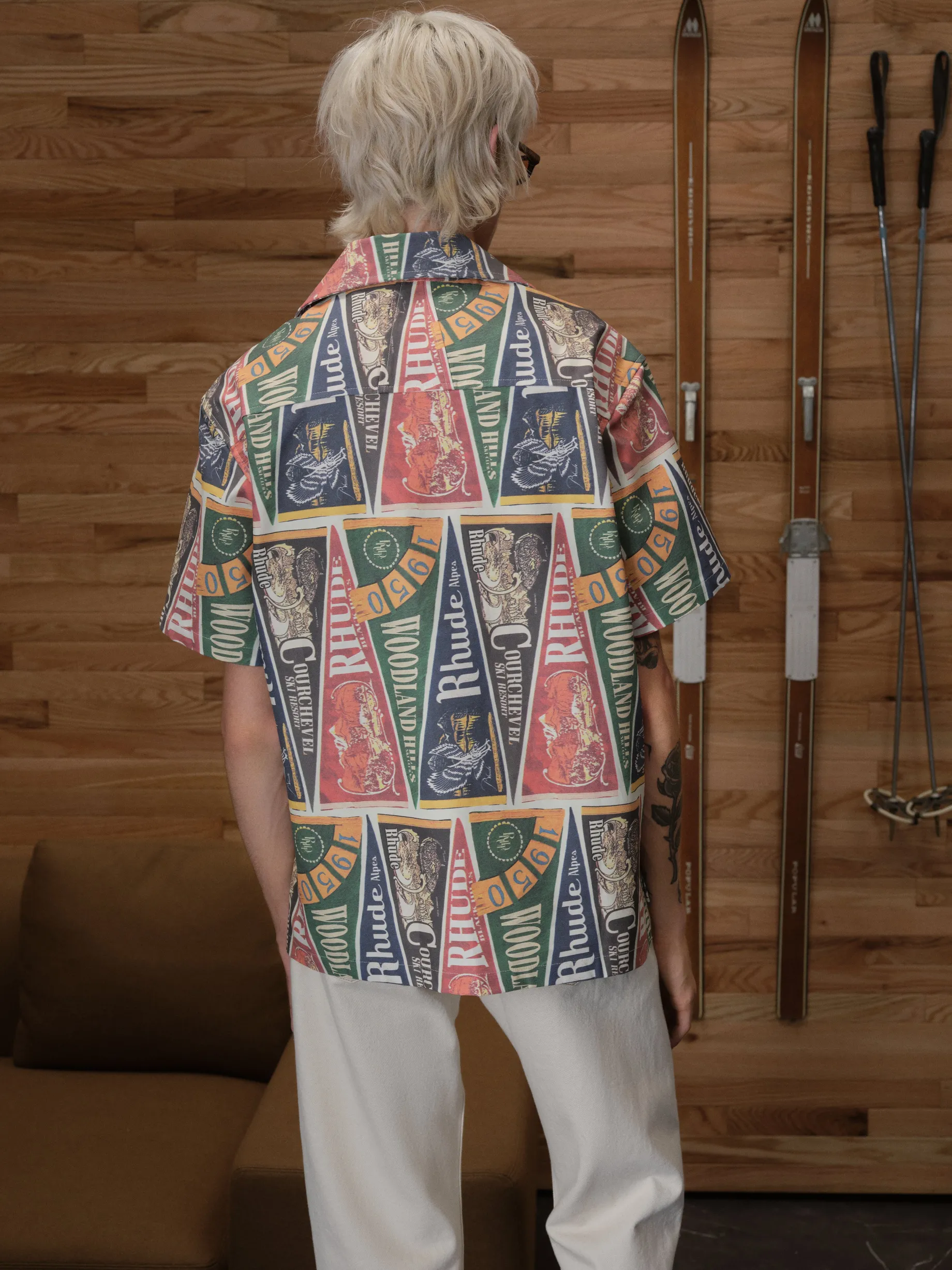 COLLEGIATE FLAG SNAP SHIRT