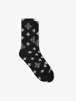 CROSS PAISLEY JACQUARD SOCK