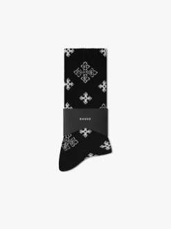 CROSS PAISLEY JACQUARD SOCK