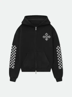 CROSS ZIP-UP HOODIE