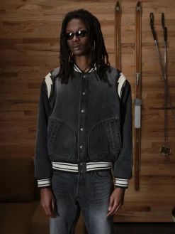DENIM LIGHTING BOMBER