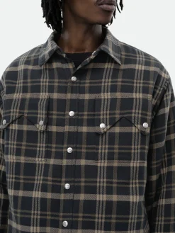 FLANNEL SHERPA OVERSHIRT
