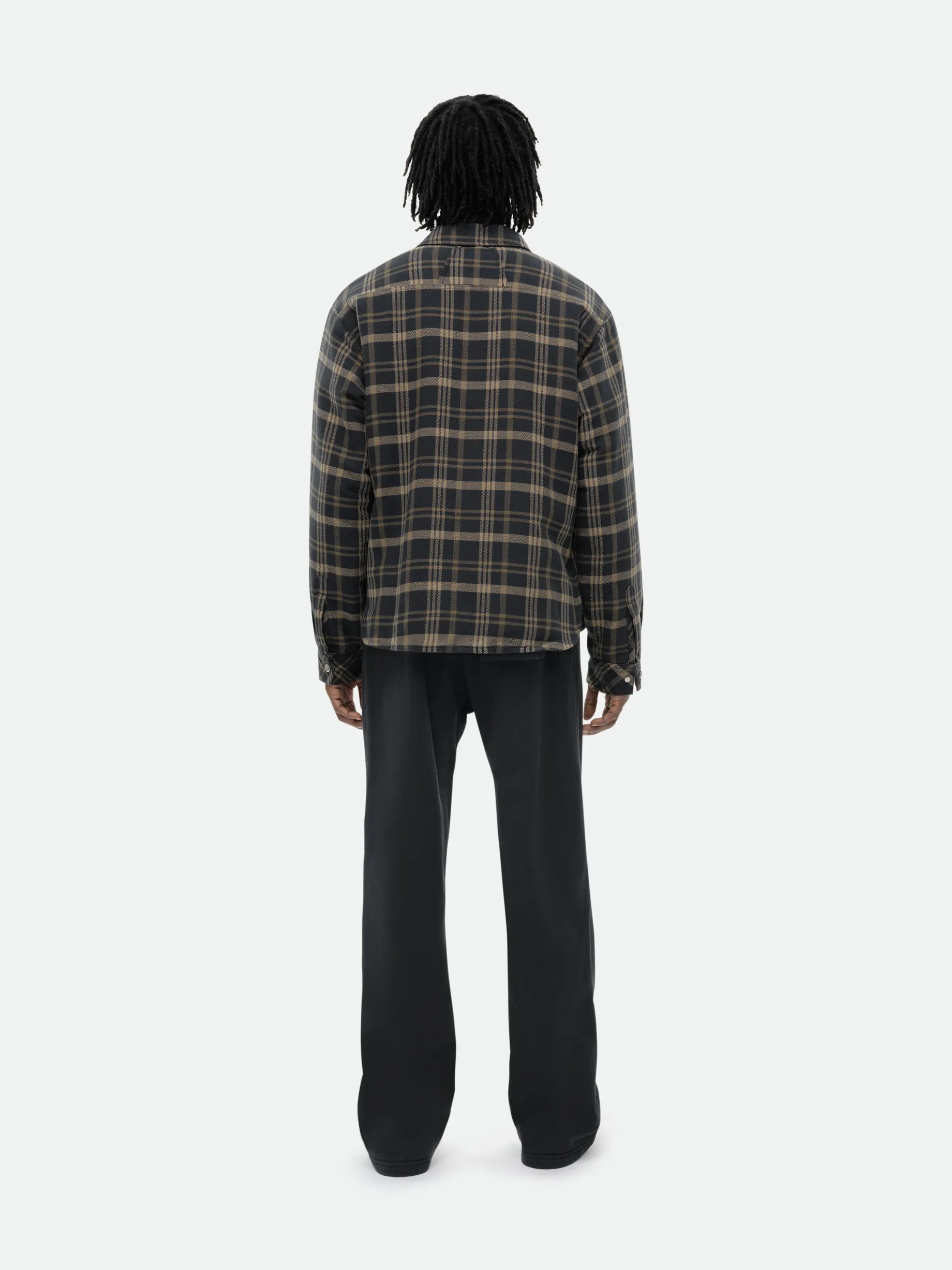 FLANNEL SHERPA OVERSHIRT