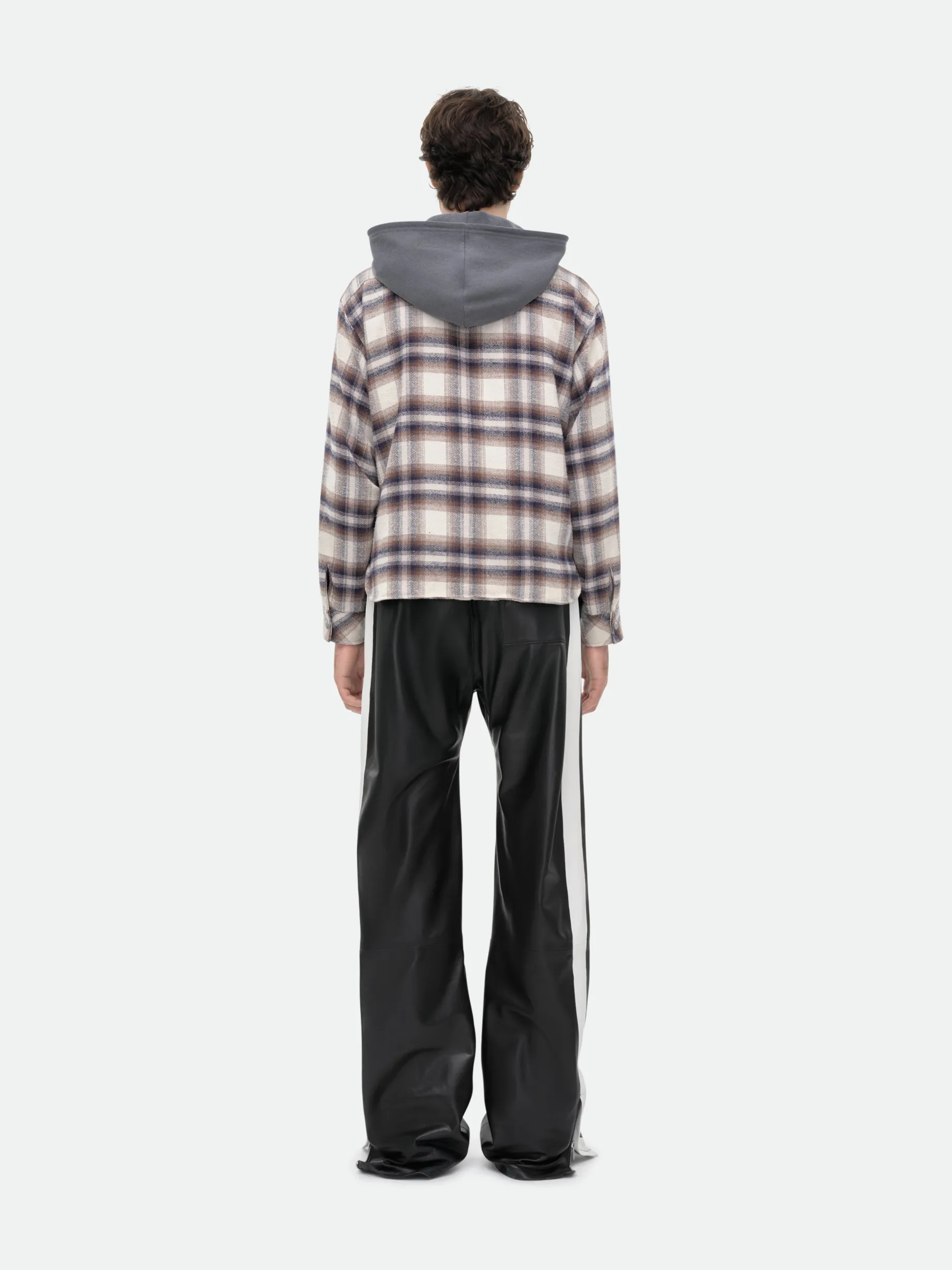 HOODED FLANNEL JACKET