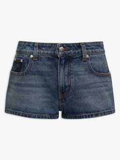 LOW-WAIST DENIM SHORTS