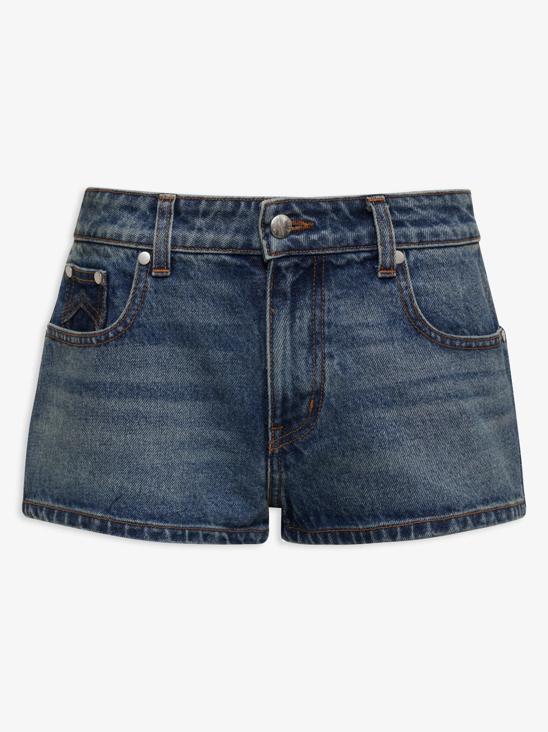 LOW-WAIST DENIM SHORTS