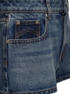 LOW-WAIST DENIM SHORTS