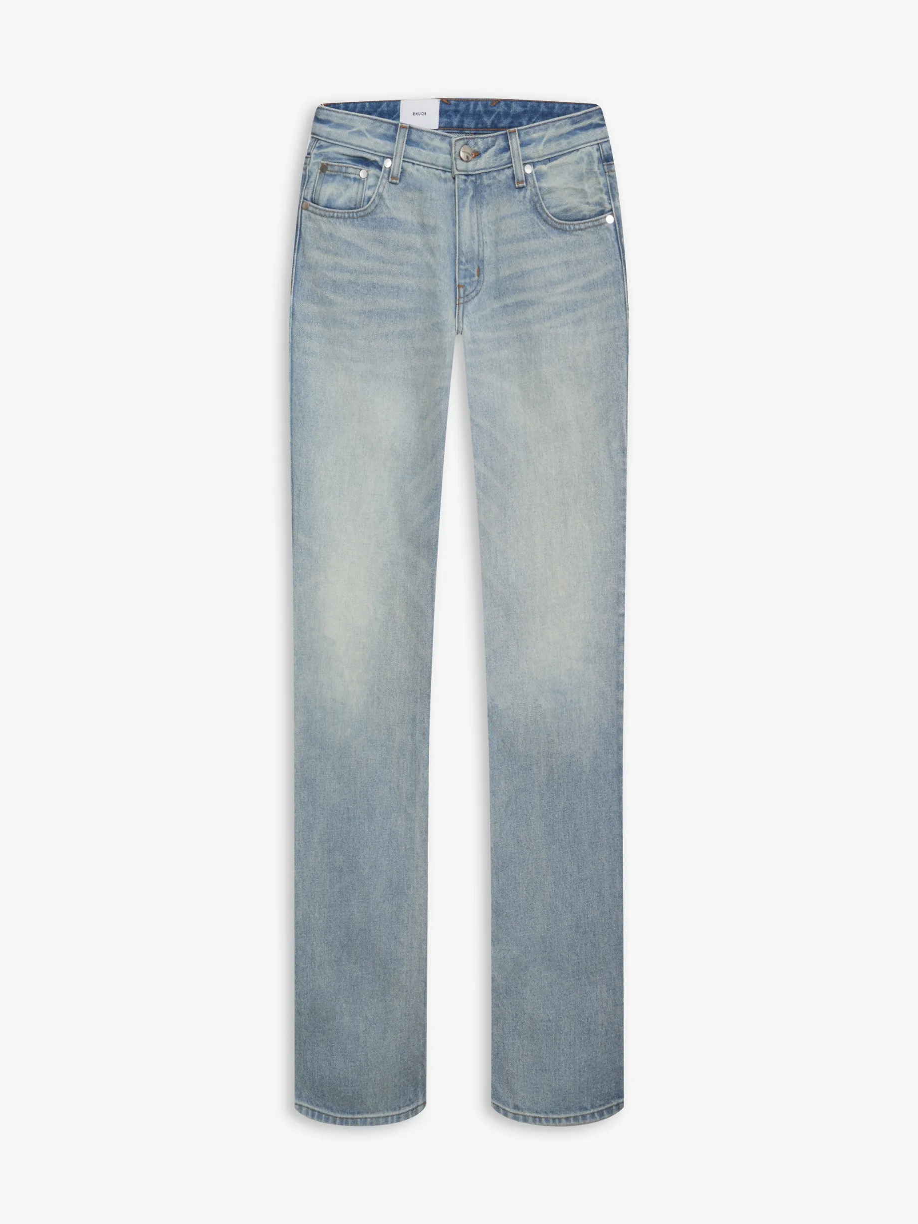 LOW-WAIST FLARE DENIM