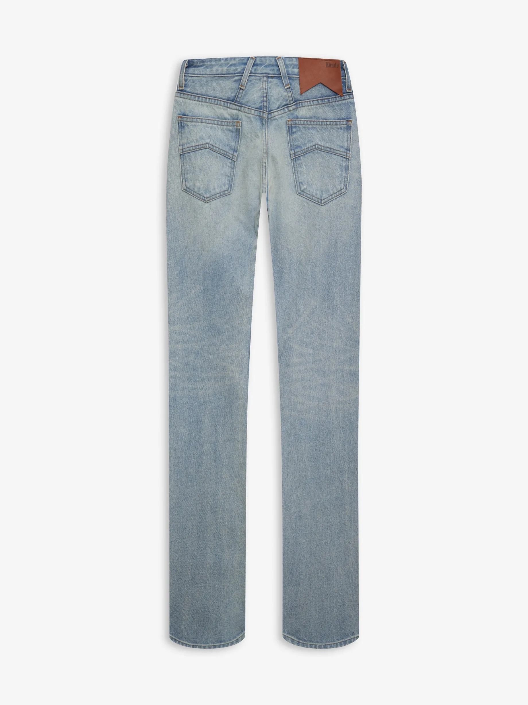 LOW-WAIST FLARE DENIM