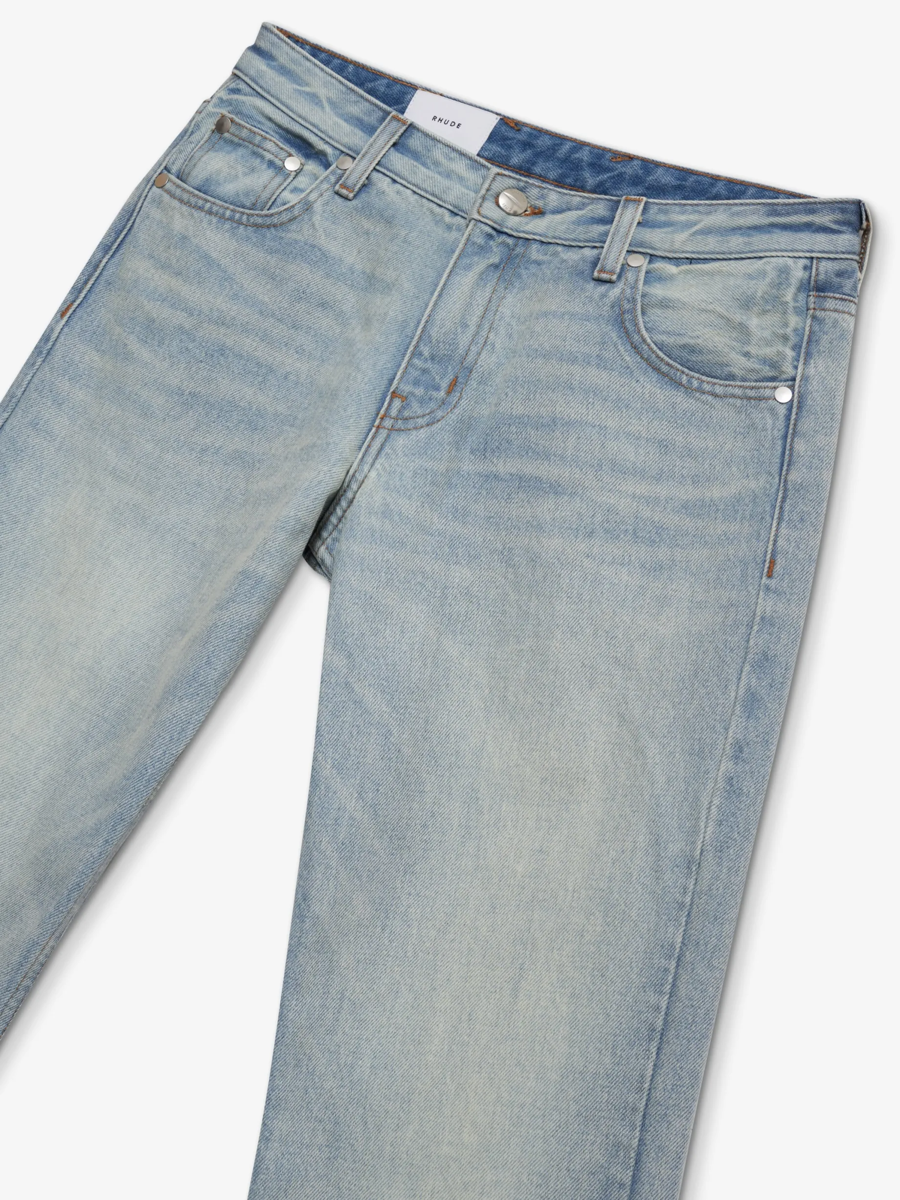 LOW-WAIST FLARE DENIM
