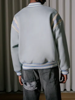 MINT WOOL LIGHTNING VARSITY