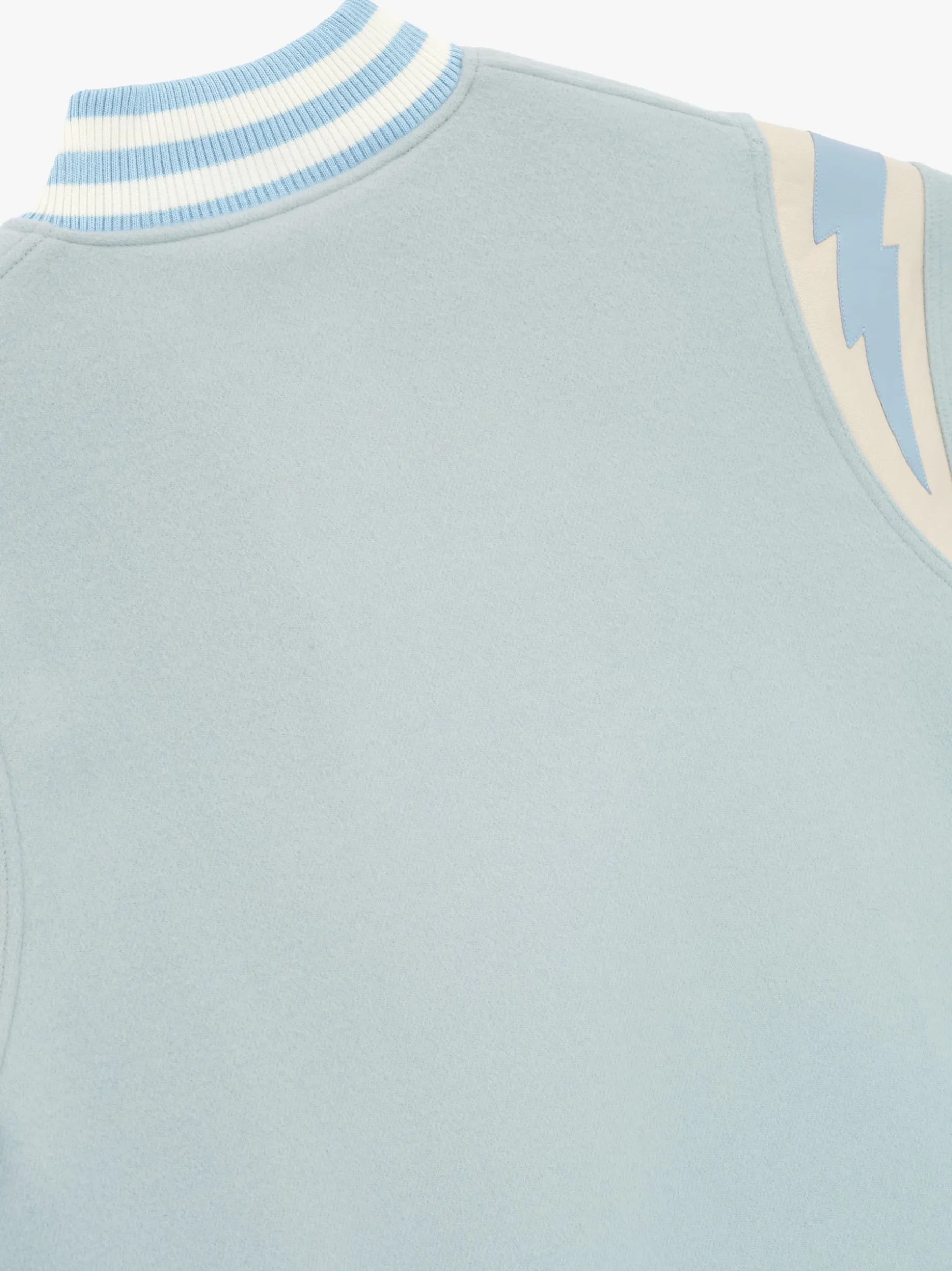 MINT WOOL LIGHTNING VARSITY