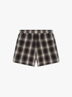 PLAID LOGO SHORT
