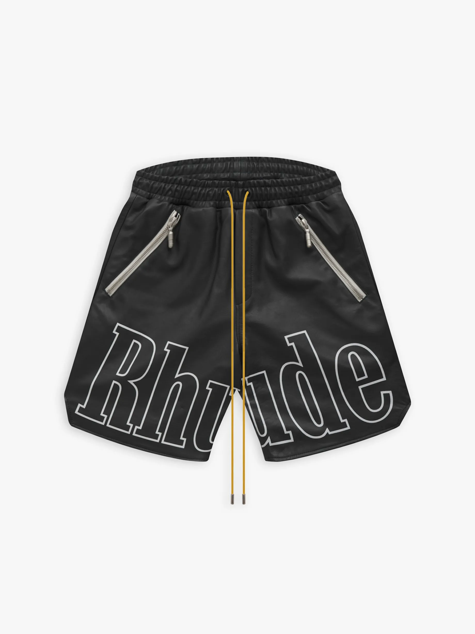RH LOGO SHORTS - LEATHER