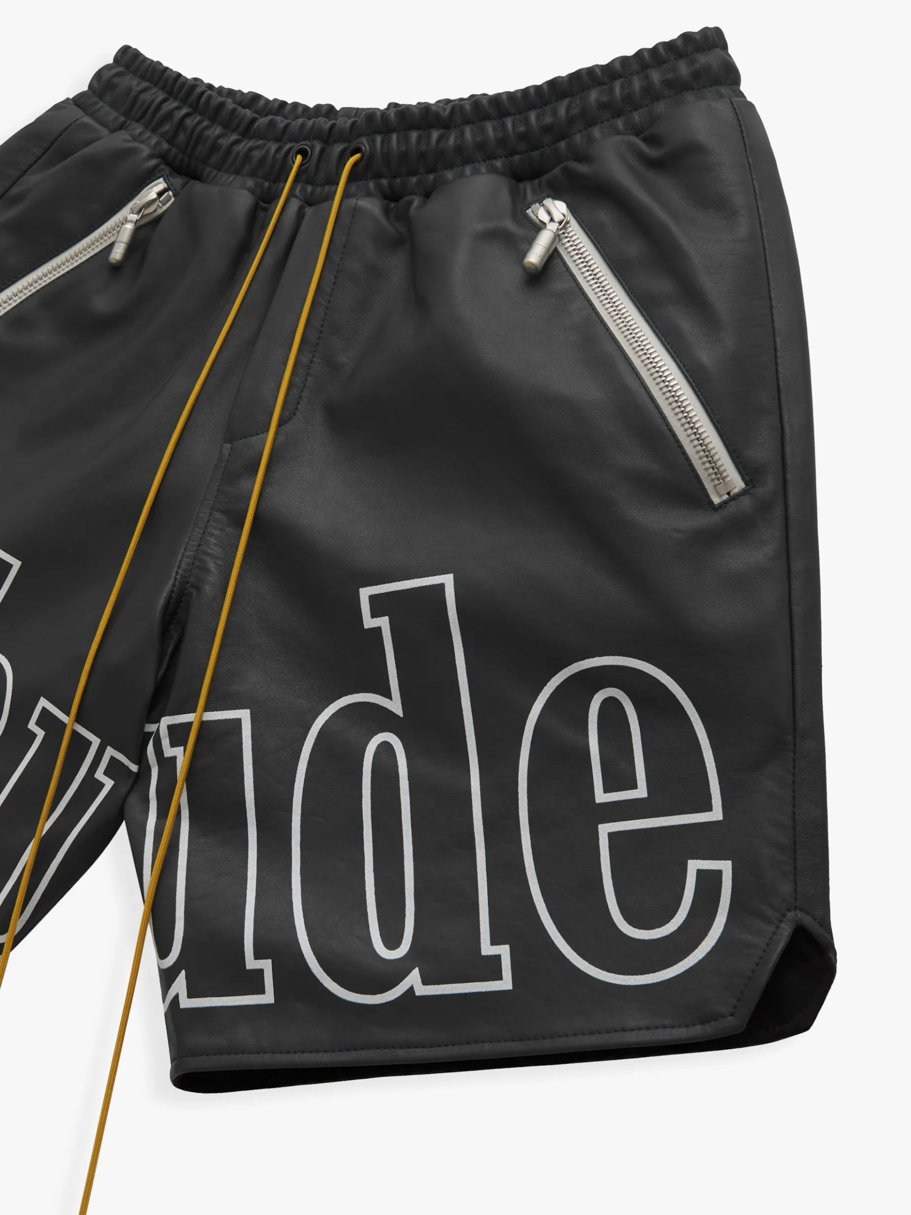 RH LOGO SHORTS - LEATHER
