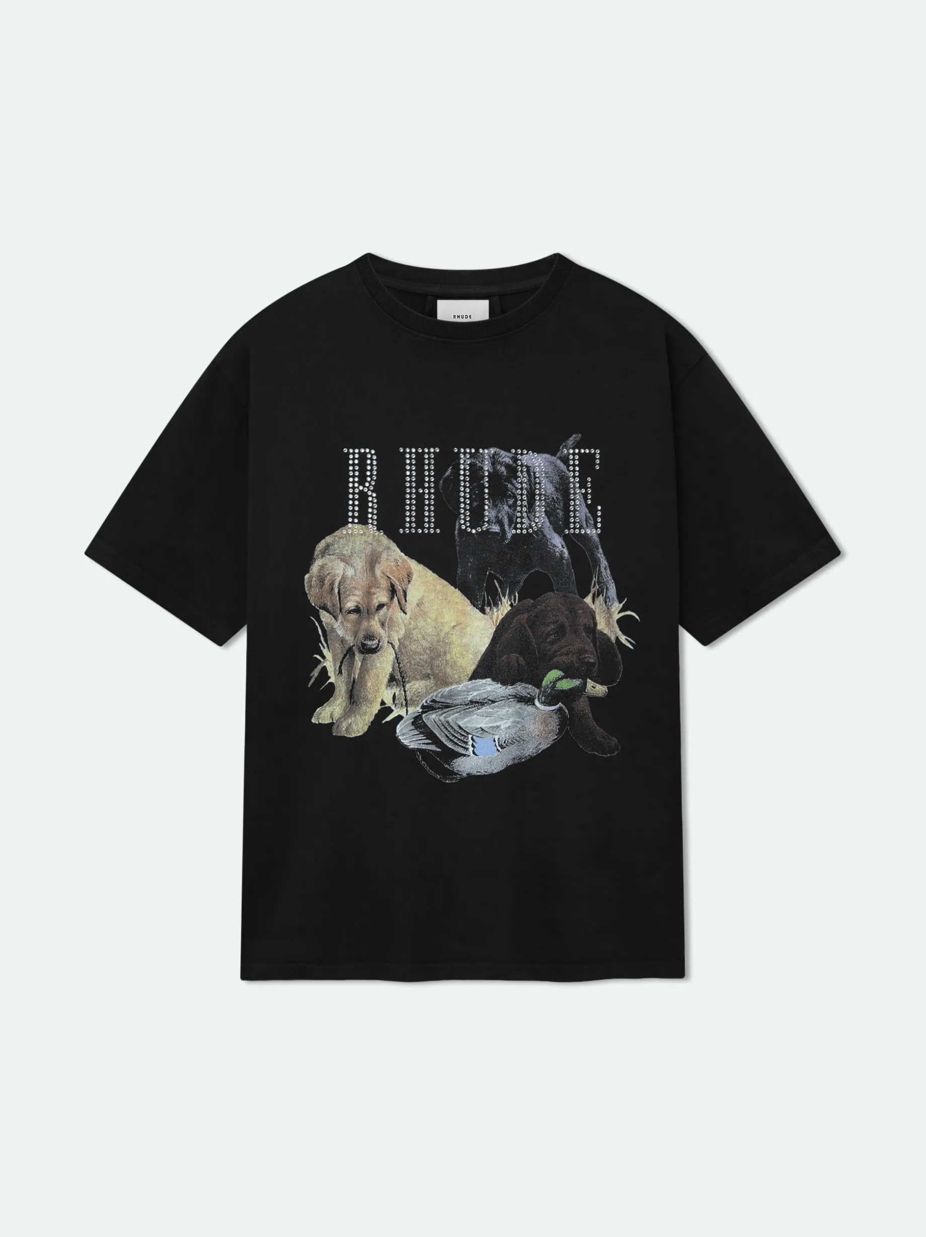 RHINESTONE HUNTING DOG TEE