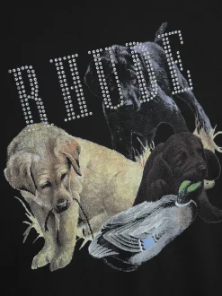 RHINESTONE HUNTING DOG TEE