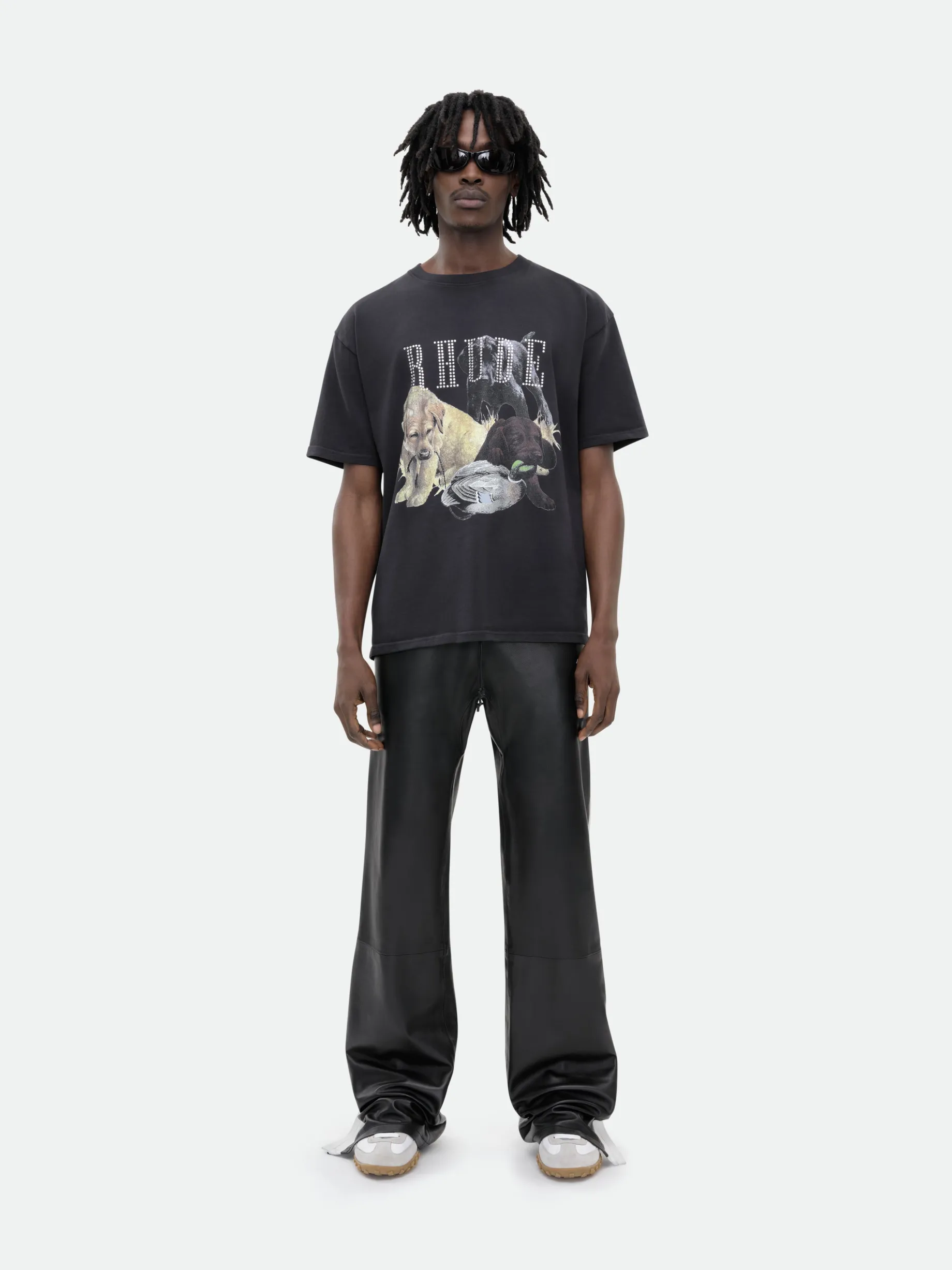 RHINESTONE HUNTING DOG TEE
