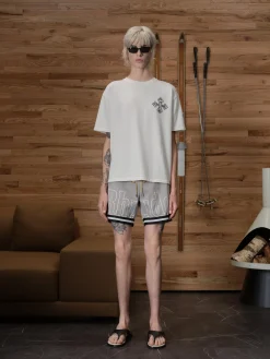 RHUDE BASKETBALL SWIM TRUNKS