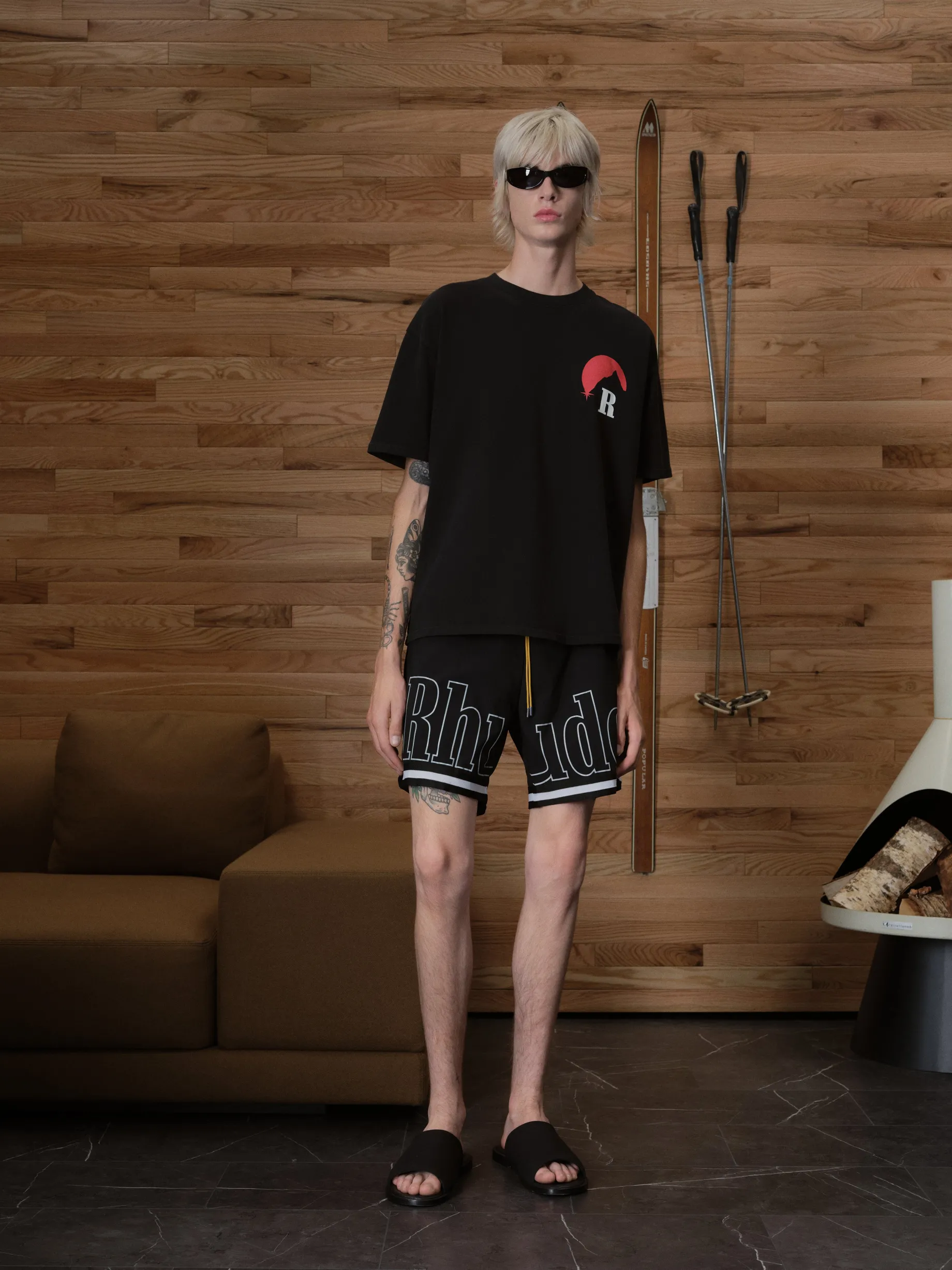 RHUDE BASKETBALL SWIM TRUNKS