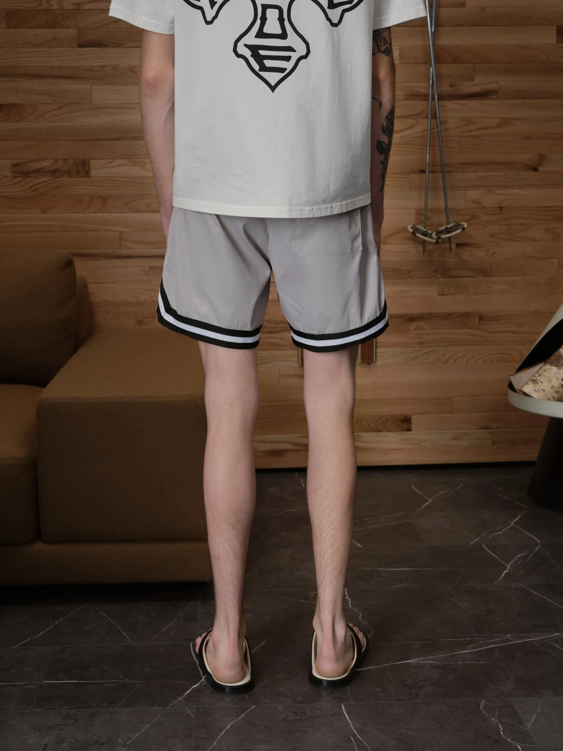 RHUDE BASKETBALL SWIM TRUNKS