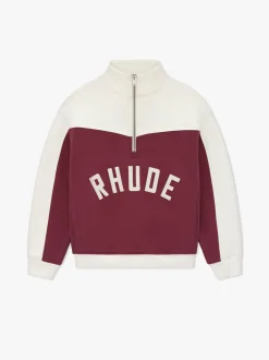 RHUDE CHAMONIX QUARTER-ZIP VARSITY