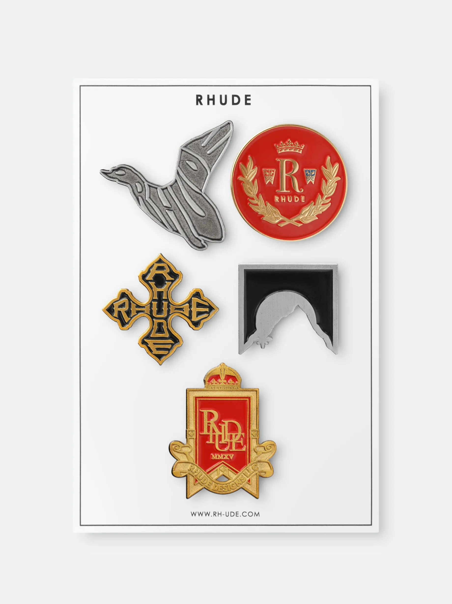 RHUDE ENAMEL PIN SET - HOLIDAY EDITION