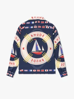 RHUDE FLAG SAIL LS SILK SHIRT