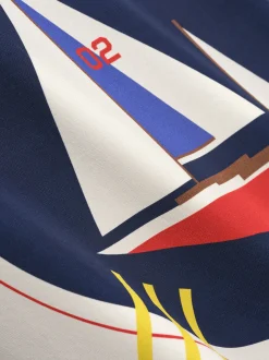 RHUDE FLAG SAIL LS SILK SHIRT
