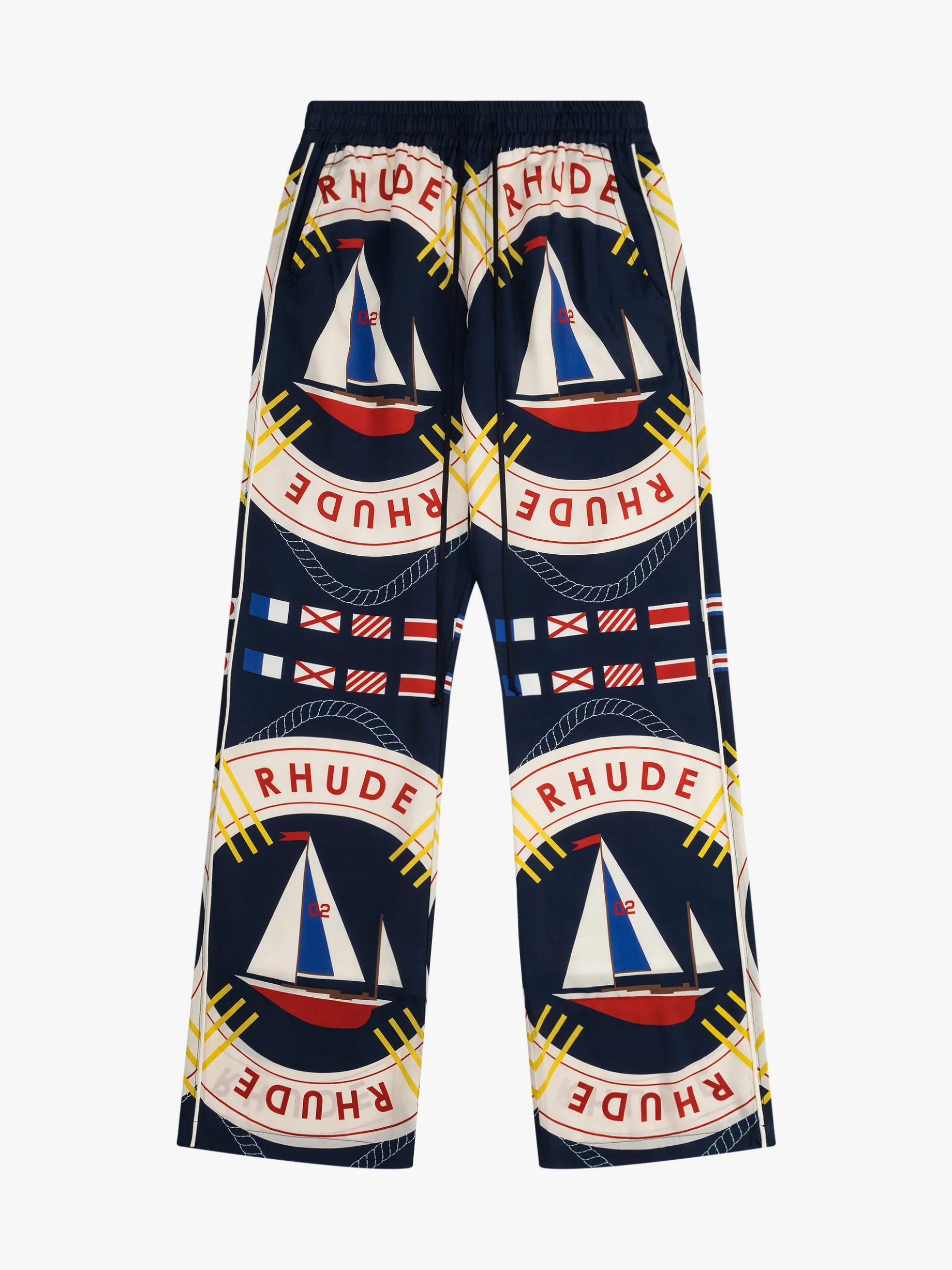 RHUDE FLAG SAIL SILK PANT