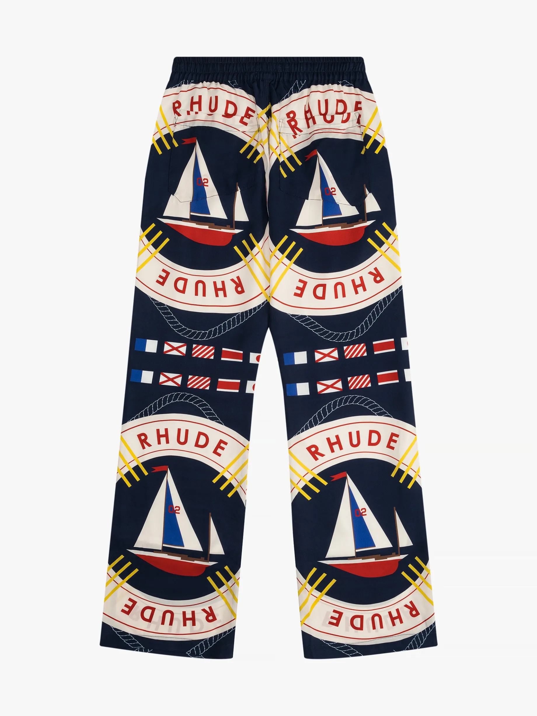 RHUDE FLAG SAIL SILK PANT