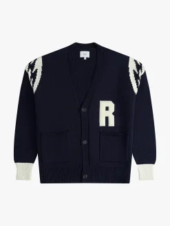 RHUDE LIGHTNING KNIT CARDIGAN