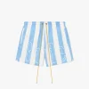 RHUDE LOGO STRIPED TRUNKS