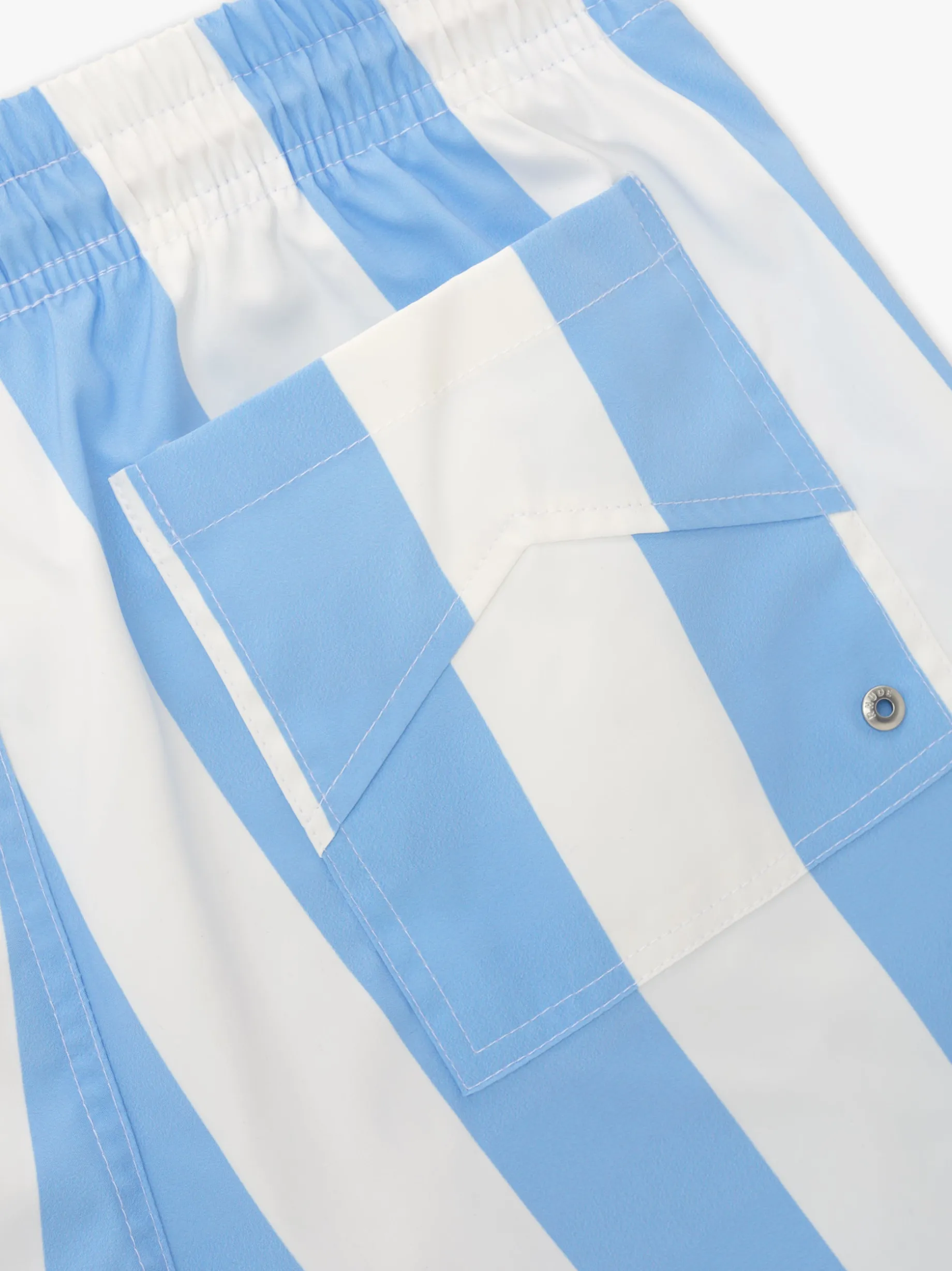 RHUDE LOGO STRIPED TRUNKS