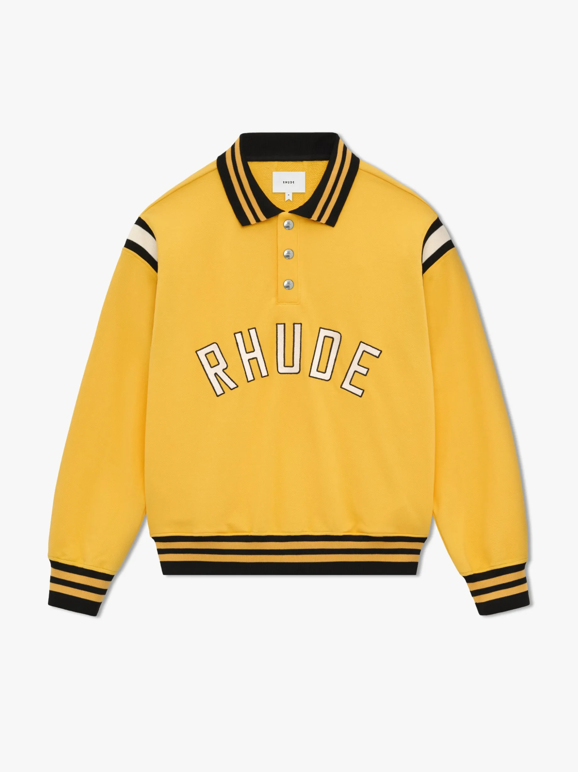 RHUDE LS WARM UP POLO