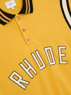 RHUDE LS WARM UP POLO