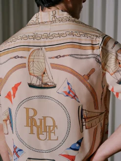 RHUDE NAUTICAL SILK SHIRT