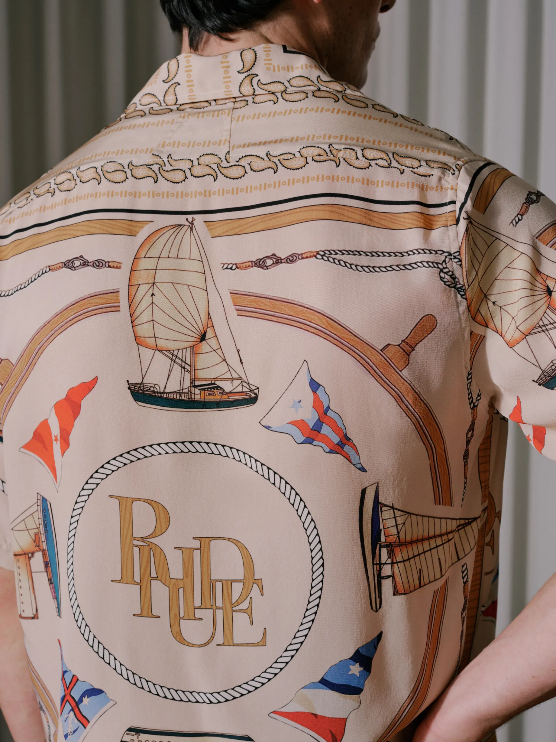 RHUDE NAUTICAL SILK SHIRT