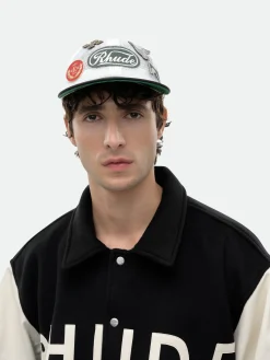 RHUDE PATCH MESH TRUCKER HAT