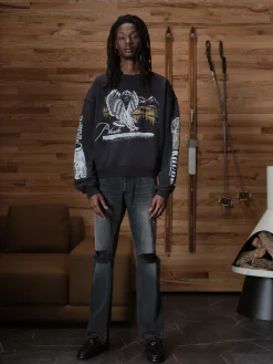 RHUDE PENNANT FLAG CREWNECK