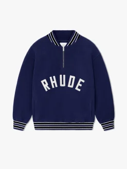 RHUDE QUARTER-ZIP VARSITY