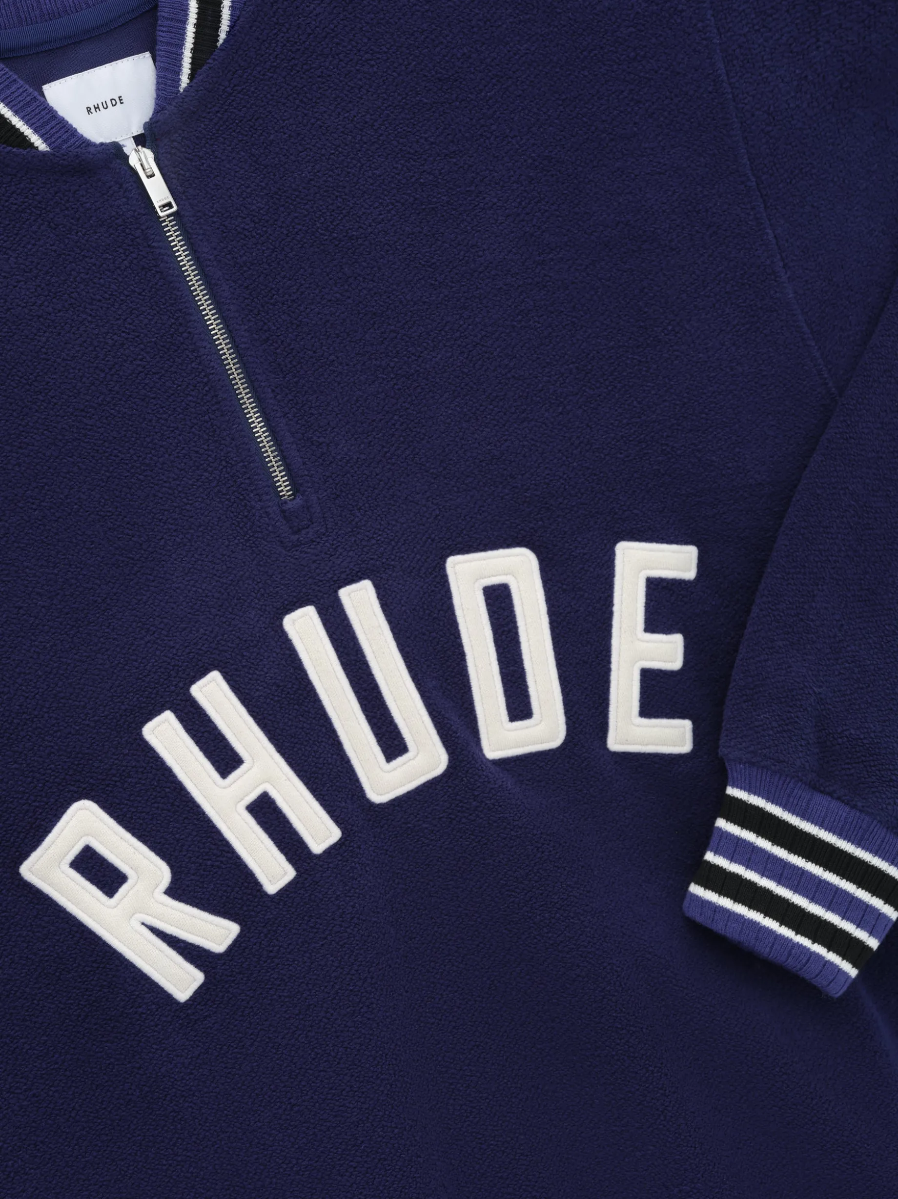 RHUDE QUARTER-ZIP VARSITY
