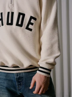 RHUDE QUARTER-ZIP VARSITY