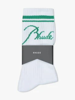 RHUDE SCRIPT LOGO SOCK