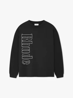 RHUDE SIDE LOGO LS TEE