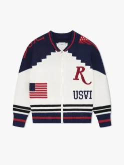 RHUDE ST. CROIX KNIT ZIP-UP
