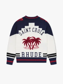 RHUDE ST. CROIX KNIT ZIP-UP