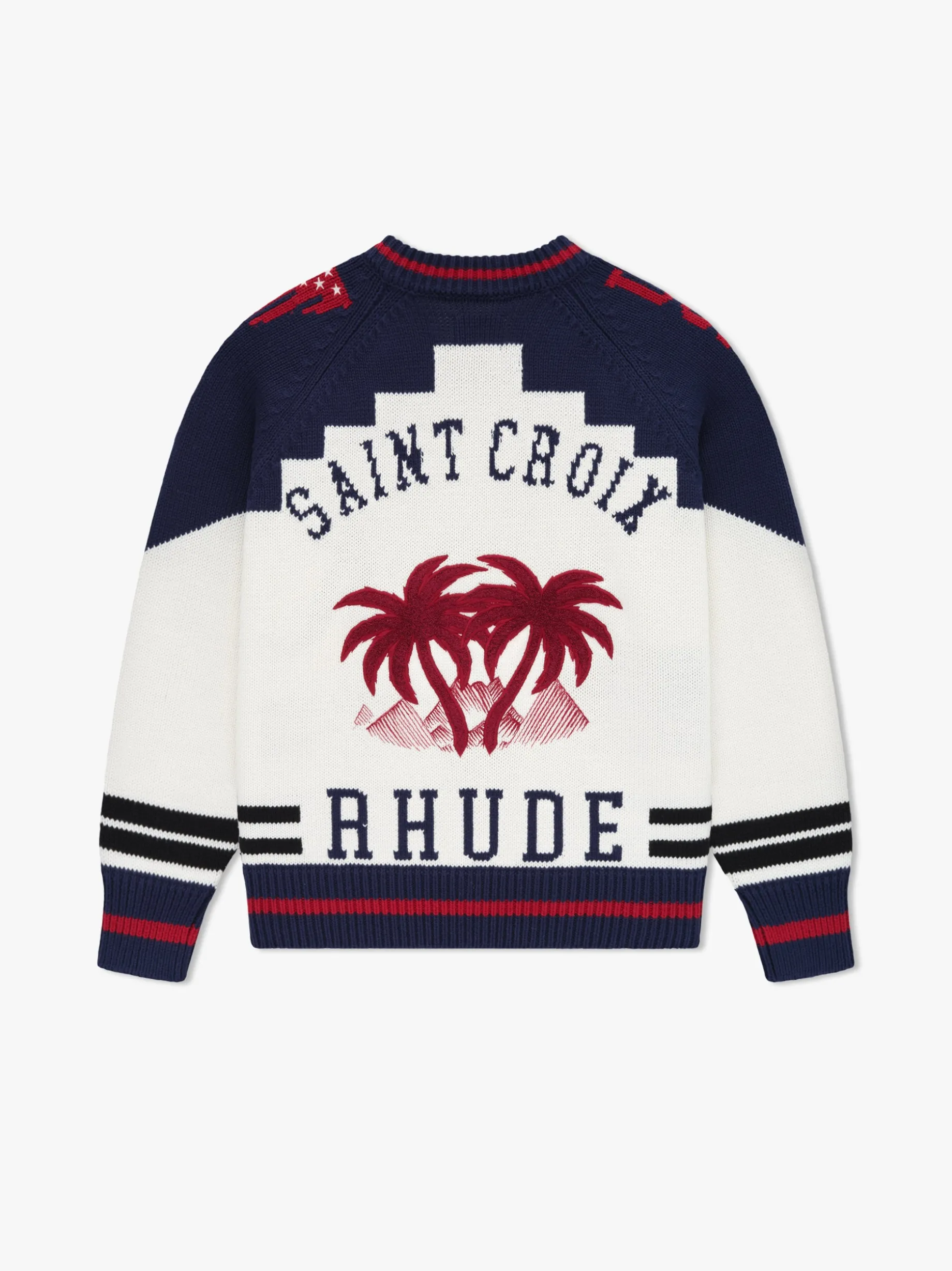 RHUDE ST. CROIX KNIT ZIP-UP